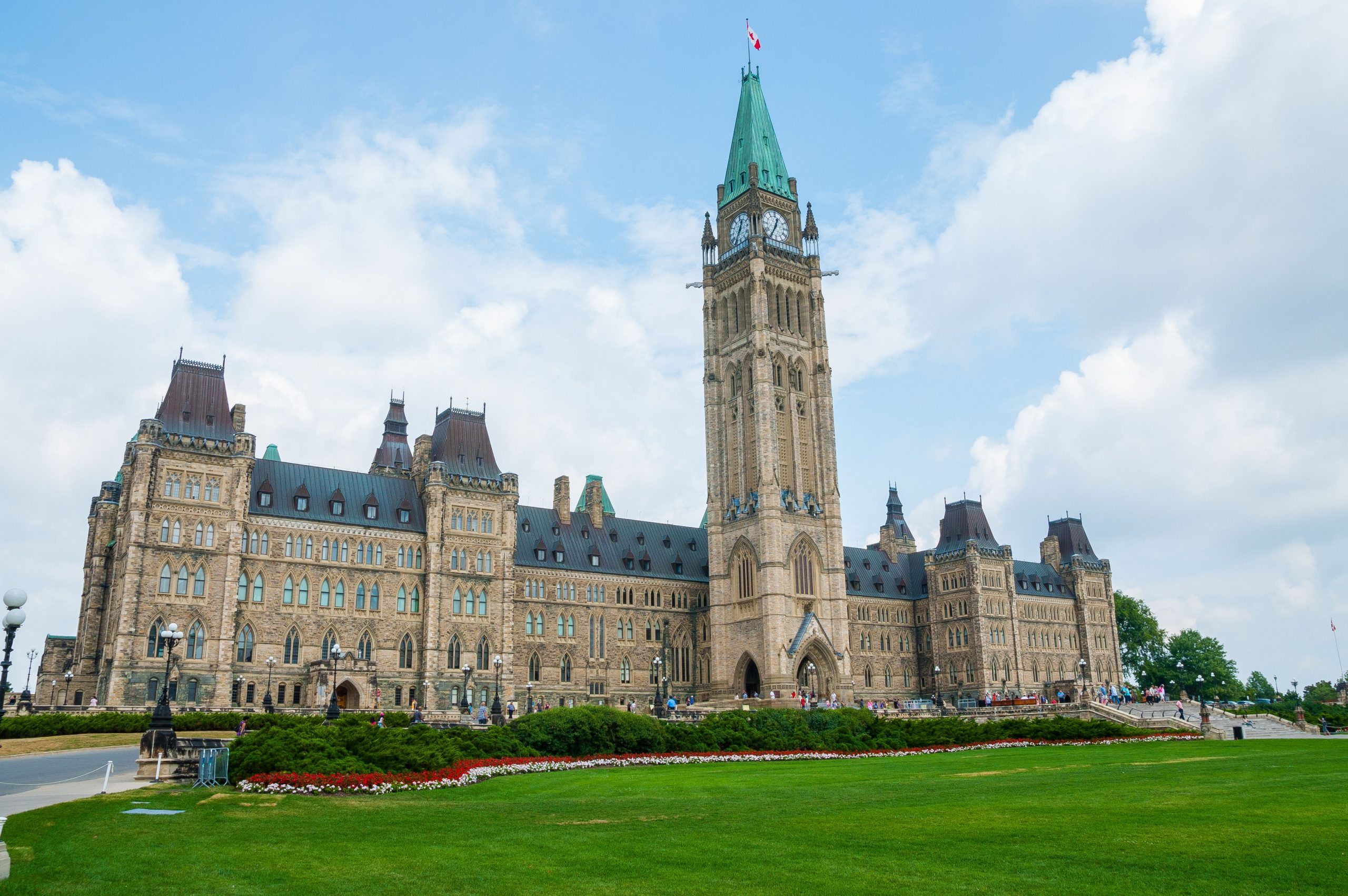 Parliament Hill in Ottawa, Canada, representing the Government of Canada advocating for publicly funded psychotherapy